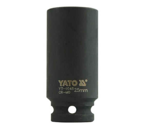 Головка торцевая удлиненная ударная 6-гранная YATO YT1045 (25 мм, 1/2, CrMo)