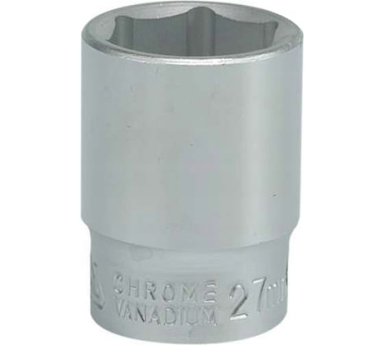 Головка торцевая короткая 6-гранная YATO YT1308 (27 мм, 3/4, CrV)