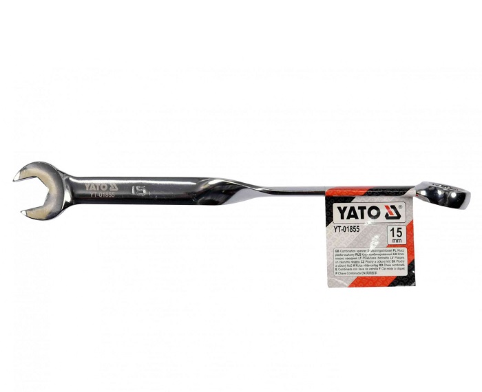 Ключ комбинированный закрученный YATO YT01855 (15мм)