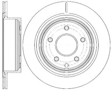 Диск тормозной задний NISSAN QASHQAI, X-TRAIL Remsa 6998.10, D=291.8 мм