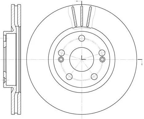 Диск тормозной передний RENAULT ESPACE, LAGUNA Remsa 6301.10, D=280 мм