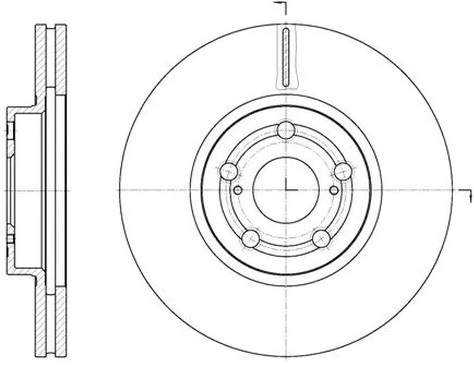 Диск тормозной задний Citroen Berlingo, C4 Picasso Remsa 61058.00, D=267.7 мм