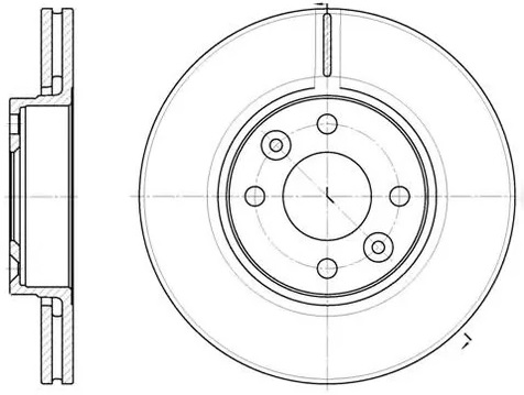 Диск тормозной передний MERCEDES Remsa 61123.10, D=330 мм