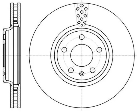 Диск тормозной передний PORSCHE Cayenne, VOLKSWAGEN Touareg Remsa 6773.10, D=329.7 мм