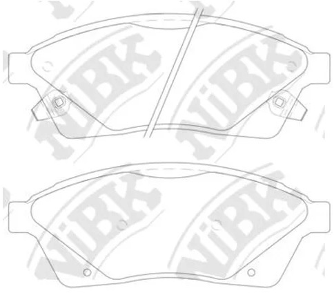 Колодки тормозные дисковые передние CADILLAC SRX NiBK PN51006