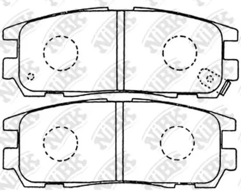 Колодки тормозные дисковые задние GREAT WALL HOVER NiBK PN4299