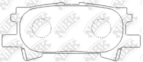 Колодки тормозные дисковые задние LEXUS RX NiBK PN1498