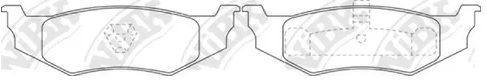 Колодки тормозные дисковые задние CRYSLER Sebring NiBK PN0149