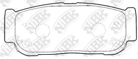 Колодки тормозные дисковые задние KIA SORENTO NiBK PN0797