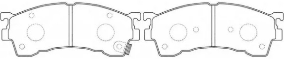 Колодки тормозные дисковые передние TOYOTA Corolla Nibk PN1863