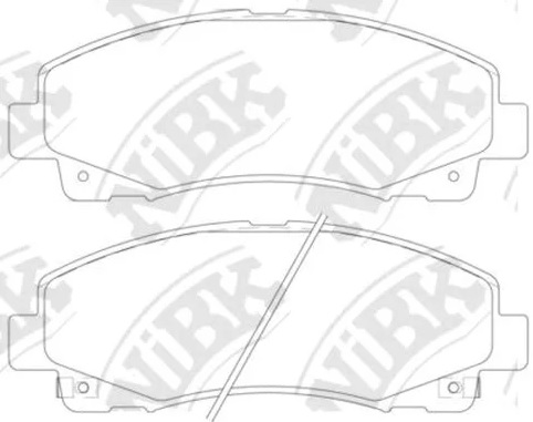 Колодки тормозные дисковые передние HONDA Ridgeline, ACURA TL NiBK PN28003