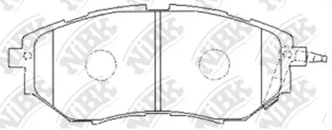 Колодки тормозные дисковые передние SUBARU Forester NiBK PN7499
