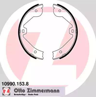 Колодки тормозные барабанные AUDI Q7 Otto Zimmermann 10990.153.8