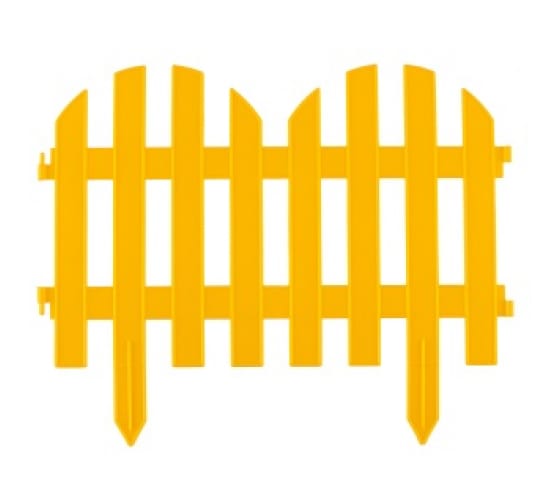 Забор декоративный Романтика PALISAD 65023 (28 х 300 см, желтый)