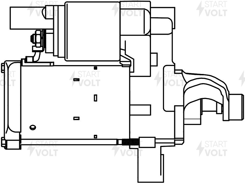 Стартер для VAG A4 1.4TFSI 1.2 кВт Startvolt LST 1863