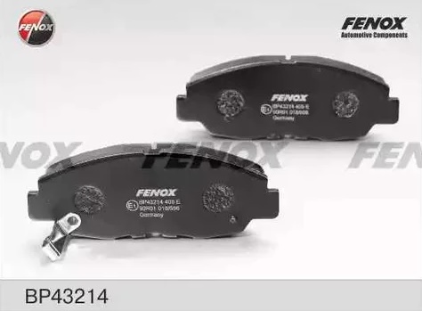 Колодки тормозные, дисковые передние HONDA ACCORD ALL, CRV Fenox BP43214
