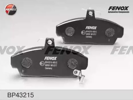 Колодки тормозные, дисковые передние HONDA CIVIC Fenox BP43215