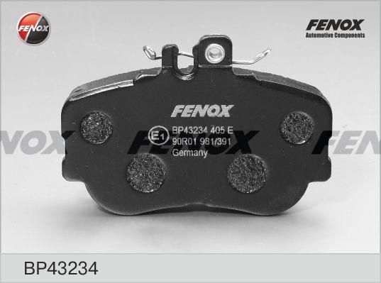 Колодки тормозные, дисковые передние MERCEDES C-CLASS Fenox BP43234