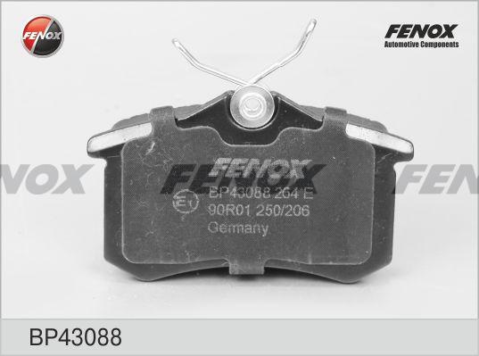 Колодки тормозные, дисковые задние AUDI A4 Fenox BP43088