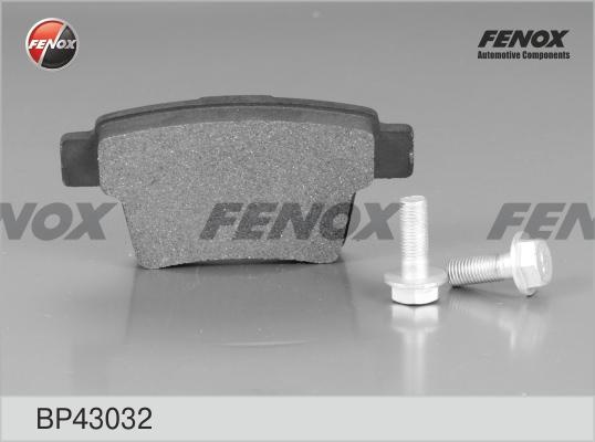 Колодки тормозные, дисковые задние FORD MONDEO, JAGUAR X TYPE Fenox BP43032