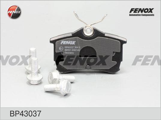 Колодки тормозные, дисковые задние HONDA ACCORD Fenox BP43037