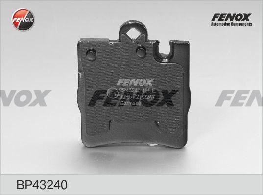 Колодки тормозные, дисковые задние MERCEDES CLK Fenox BP43240