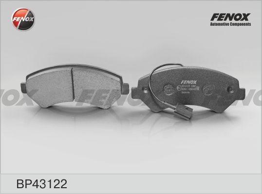 Колодки тормозные, дисковые передние FIAT DUCATO Fenox BP43122