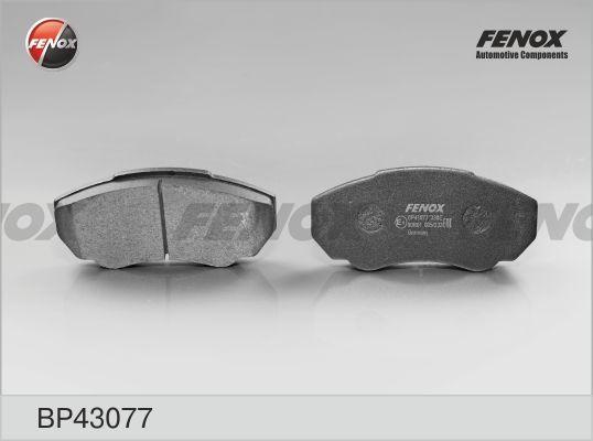 Колодки тормозные, дисковые передние FIAT DUCATO Fenox BP43077