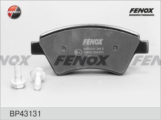 Колодки тормозные, дисковые передние RENAULT KANGOO Fenox BP43131