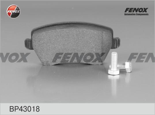 Колодки тормозные, дисковые передние RENAULT LOGAN Fenox BP43018