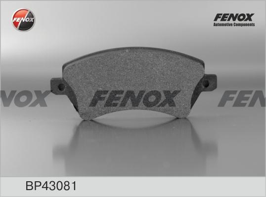 Колодки тормозные, дисковые передние TOYOTA COROLLA Fenox BP43081