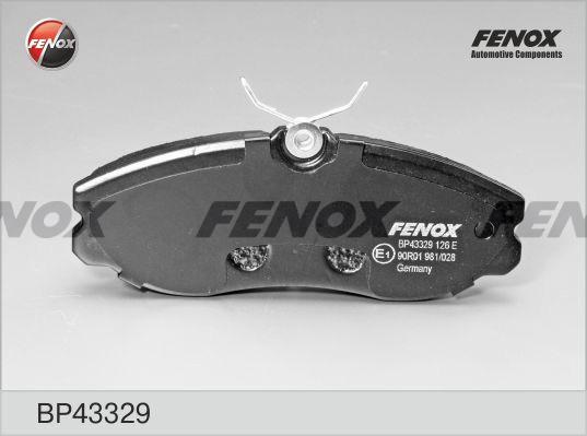 Колодки тормозные, дисковые передние FORD Maverick Fenox BP43329