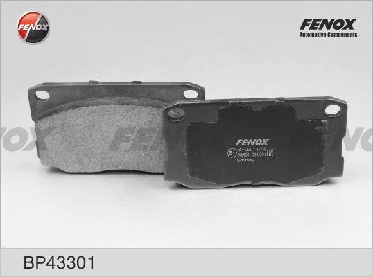 Колодки тормозные, дисковые передние Fenox BP43301