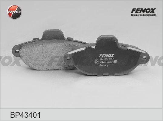 Колодки тормозные, дисковые передние FIAT Panda Fenox BP43401
