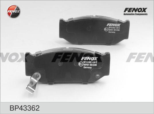Колодки тормозные, дисковые передние SUZUKI Swift Fenox BP43362