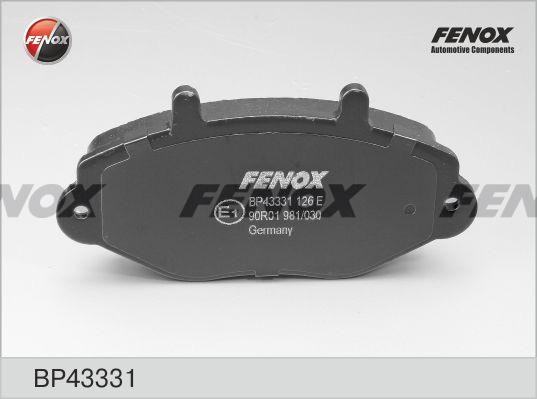Колодки тормозные, дисковые передние FORD Tourneo Fenox BP43331