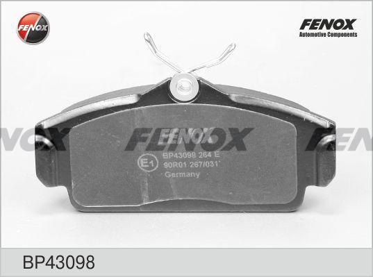 Колодки тормозные, дисковые передние NISSAN Almera Fenox BP43098