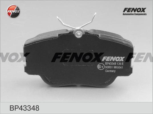 Колодки тормозные, дисковые передние AUDI 100 Fenox BP43348