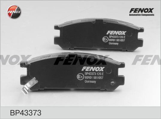 Колодки тормозные, дисковые задние SUBARU Forester Fenox BP43373