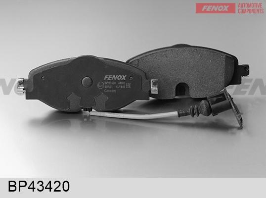 Колодки тормозные, дисковые передние AUDI A3 Fenox BP43420