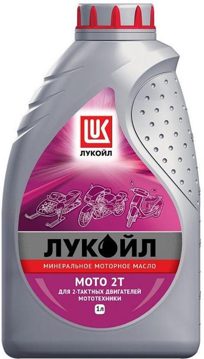 Масло моторное минеральное Lukoil 19556 МОТО 2T, 1 л