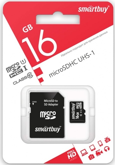 Карта памяти MicroSD AVS A55214S, 16GB 