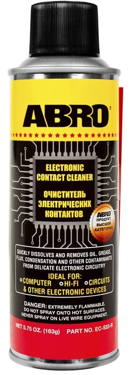 Очиститель электронных контактов ABRO EC-533-R, 163 мл 