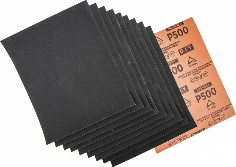 Бумага наждачная ARNEZI R8011067, водостойкая, 230x280 мм, P500 DIY, 10 шт