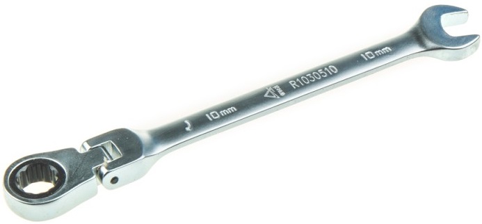 Ключ комбинированный трещоточный ARNEZI R1030510, шарнирный, 10 мм 