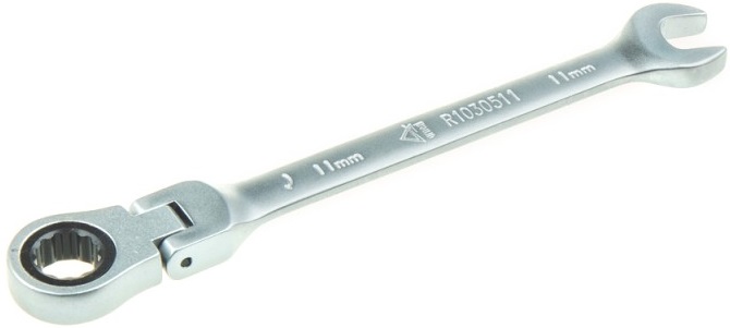 Ключ комбинированный трещоточный ARNEZI R1030511, шарнирный, 11 мм 