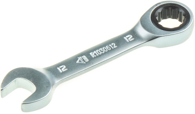 Ключ комбинированный трещоточный ARNEZI R1030612, короткий, 12 мм 