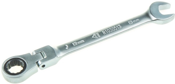 Ключ комбинированный трещоточный ARNEZI R1030513, шарнирный, 13 мм
