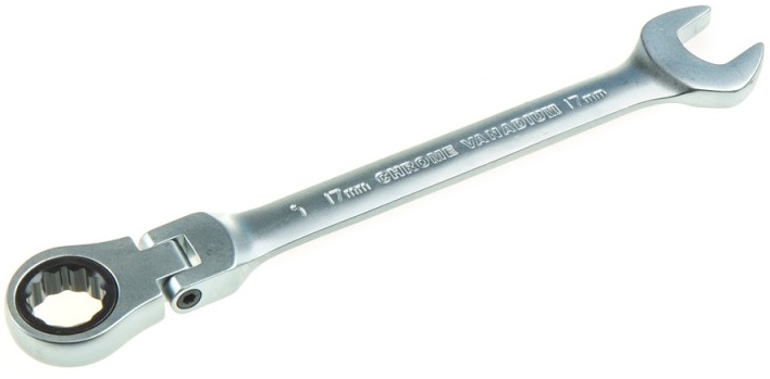 Ключ комбинированный трещоточный ARNEZI R1030517, шарнирный, 17 мм