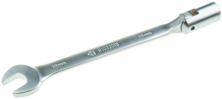 Ключ комбинированный шарнирно-торцевой ARNEZI R1032018, 18 мм